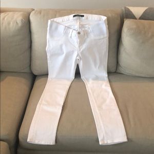 J Brand Size 27 White Maternity Jeans